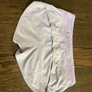 Super cute lilac  Lululemon speed up shorts size 4